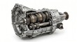 © khoriii arts  - automatic car part component engine mechanical automatic gearbox vehicle auto drive mechanism speed torque converter cvt differential drive train dual clutch gearbox internal parts
