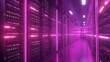 © Gacorr - Futuristic data center with rows of servers and flashing lights, connected by glowing lines. Perfect for technology, cloud computing, and big data visuals.