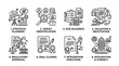 © iqra - Collection of twelve diverse flat design icons representing urban and digital lifestyle themes.