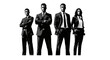© nanda - Professional Team of Business Executives Standing Together.