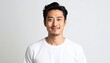 © SoftFlower - 満足げな表情の日本人男性（30代・白背景・ポートレート）, Content Japanese man in his 30s on white background portrait