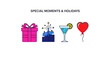 © Jita - Colorful icons for special occasions.