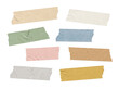 © HOAI PHAM - Collection of colorful torn paper tape strips isolated on white