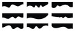 © Thought Leader - Collection of dividers shape templates. Modern separator header for website and app. Wave collection of abstract design element for top and bottom page web site. Vector Illustration.  EPS10.