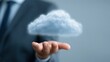 © Chandlerlikes - Cloud architect managing enterprise infrastructure through a holographic cloud operations dashboard with storage analytics and performance monitoring