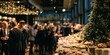 © Viral - Catering buffet table with food and guests at holiday party