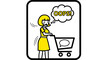 © Eina - Woman Oops Shopping Cart Mistake Error Surprise Frustration