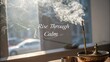 © imran - Serene Smoke from Incense Stick in Warm Light with Text Overlay Promoting Calmness and Mindfulness for Peaceful Atmosphere