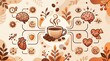© Jering - Infographic illustrating physiological effects of caffeine on body