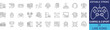 © MD - Gaming and e-sport competitive championship line icon set. Vector symbols for video game controller, streaming headset, cyber league trophy, and pro gamer computer hardware.