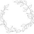 © Ivory Green - Leaves, Wreath, Border, Frame, Vector illustration