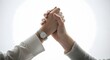 © PixelPulse - Two People's Hands In A Firm Grip, Symbolizing Partnership And Strength