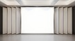 © MBAK NAH - Modern Conference Room with Large Projection Screen and Movable Walls.