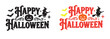 © Dream Frame Studio - Halloween greeting graphics with witch pumpkin and bats