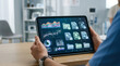 © Creative - Doctor holding digital tablet displaying patient health data charts and medical dashboard with dashboard analysis technology professional healthcare