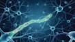 © Aldi - Microscopic View of Neural Network Synapse and Axon Connection, Representing Brain Activity and Neurological Science Concepts