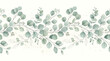 © Shakir - Delicate Minimalist Eucalyptus Branch Pattern in Soft Green Watercolor Style