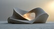 © risma - Abstract Sculptural Form Bathed in Warm Golden Light.