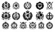 © sobuj - Royal Heraldic Crest Shield Vector Collection with Vintage Badge Elements