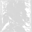 © Andrey - Halftone crumpled transparent png plastic film texture background with abstract light reflections and subtle white dotted foil surface for aged gritty comic pop art style overlay wrinkled metallic