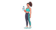 © Konco - Young woman in sportswear holding a water bottle, ready for a workout.