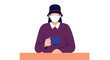 © Ayu LDA - Person Wearing Protective Face Mask And Hat.