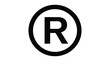 © ClipsByAnderson - A bold black registered trademark symbol vector illustration featuring a clean minimalist circular icon design