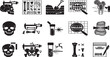 © Ifaz Creation - Forensic science measuring bones teeth and skulls with scientific tools measurement