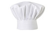 © Claudia - White pleated chef s hat made of fabric, isolated on transparent background