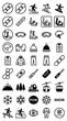 © sardi - Snowboarding Icons Set: Gear, Activities, and Winter Sports Elements