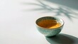 © Ning - Cracked glaze tea bowl with leaf shadow