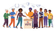 © Bakol - Diverse Group of People Casting Ballots in Election
