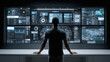 © PB Studio - financial analyst using AI tools to interpret central bank decisions with projected inflation charts and economic growth models, copy space modern, financial, analyst, AI, tools, interpret,