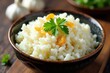 © Kitiphong - Steamed rice with garlic and ginger in a bowl, meal, ginger, Asian dish