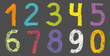 © Graphic - Number chalk cute for font crayon childish and child clipart mathematics. Sum pretty pencil for doodle sketch icon and vector art illustration. Number birthday education for font color character.