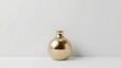 © CreativeBro - Gold decorative vase on a white background