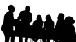 © MdSomun - Group of people having a casual meeting isolated on transparent background, Vector