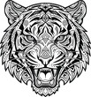© online - tiger head tattoo
