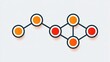 © Anat art - Network nodes with increasing load levels. Overload starts at one node and spreads to neighboring nodes through connections.