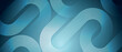 © Akhsan - Abstract techno background with glowing overlapping rounded geometric lines. Modern shiny blue curved diagonal stripes pattern. Futuristic concept for banner, website, presentation. VOL. 3