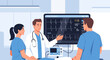© cakra - Doctor Explaining Medical Data on Monitor to Nurses in ICU