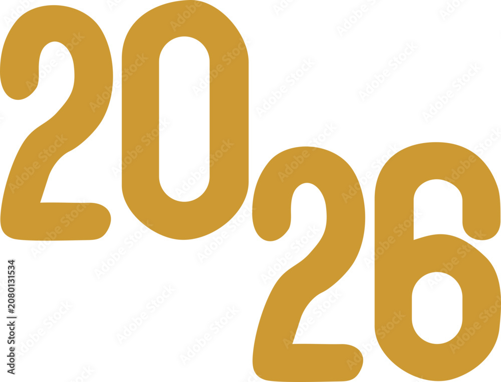 New Year 2026 Stock Vector | Adobe Stock