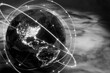© Westend61 - Monochrome 3D rendering of global satellite communication network