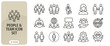 © Abir Creative Studio - People and team icon set, business management, human resources, group of people, leadership, partnership, communication, vector line icons