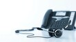 © Lianlian Liang - Professional headset and blurred IP telephone on modern office desk for customer service support.