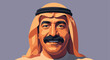 © Muhammad - Portrait of a distinguished Arab man with a mustache.