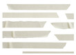 © Riazuddin - Torn paper strips in beige color