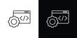 © Martin - Web development icon line vector collection