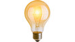 © Timo - Glowing incandescent light bulb with tungsten filament, isolated on transparent background