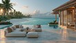 © The Little Hut - Luxury Tropical Villa Estate with Infinity Pool and Ocean View at Sunset